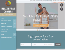 Tablet Screenshot of healthfirstcenters.com